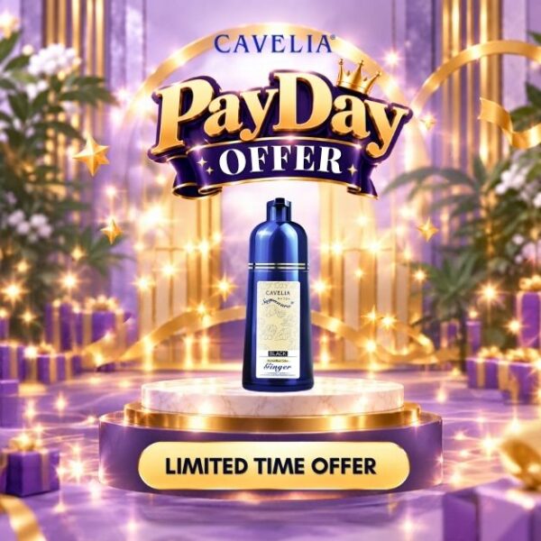 Cavelia Professional Hair Color Treatment Shampoo (Black)
