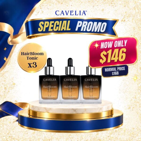 Cavelia Hair Bloom Tonic (3Pcs)
