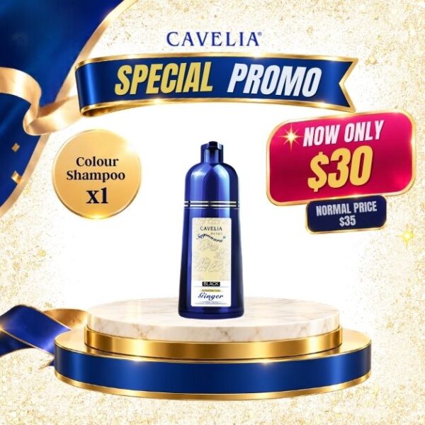 Cavelia Professional Hair Color Treatment Shampoo (Black)