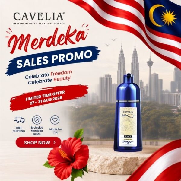 Cavelia Professional Hair Color Treatment Shampoo (Brown/Black)