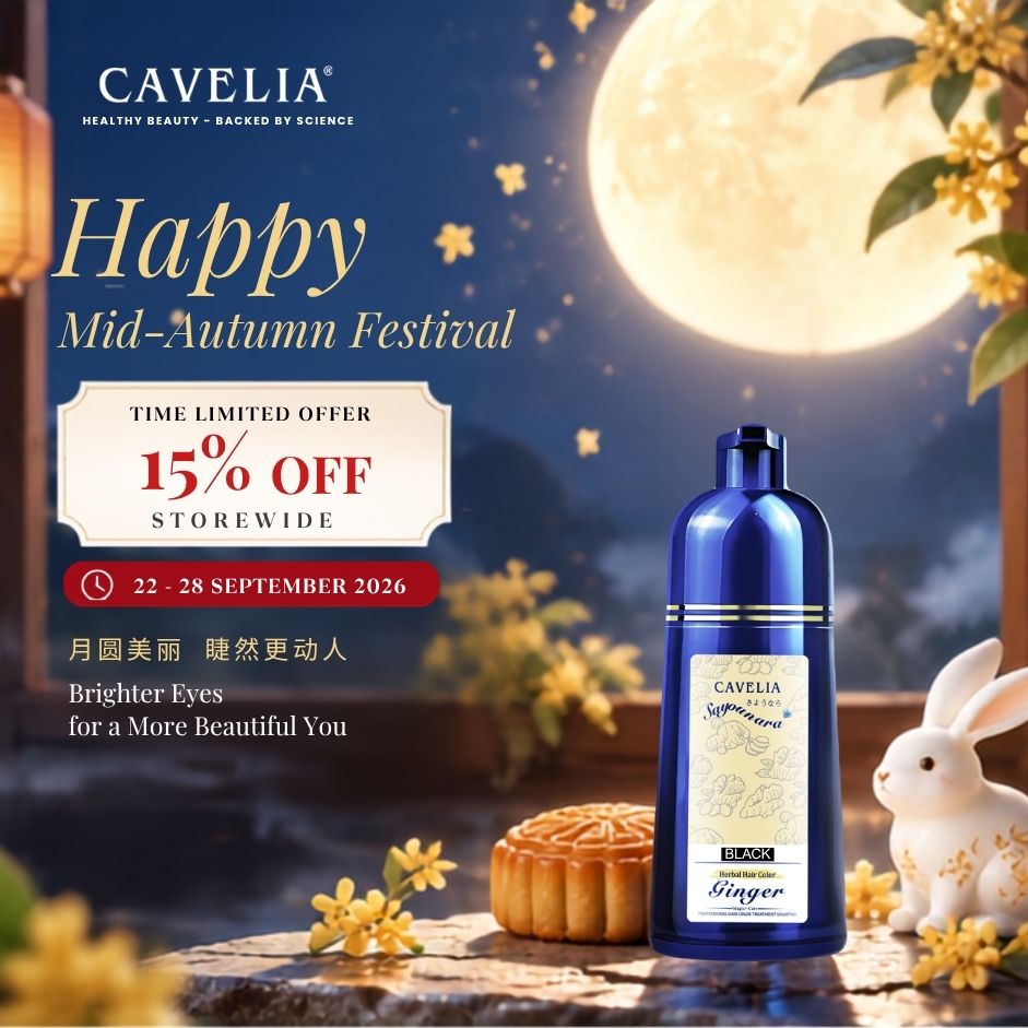 10 Cavelia Professional Hair Color Treatment Shampoo (Black)